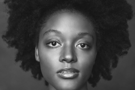 Black-and-white headshot of Jalisa Roberts